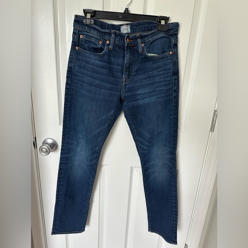 J. Crew Blue Slim Jeans with Rich Indigo Wash